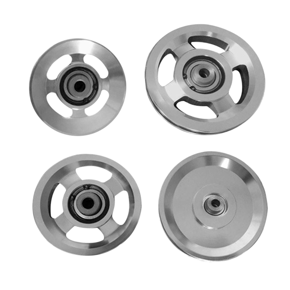 4 sizes fitness equipment wheel replacement aluminum alloy durable fitness equipment bearing pulley wheel pulley