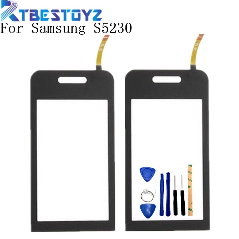 RTBESTOYZ S5230 3.0 inch Touch Screen Panel Sensor Lens Glass Parts +Tools Replacement Parts Touch Digitizer For Samsung S5230