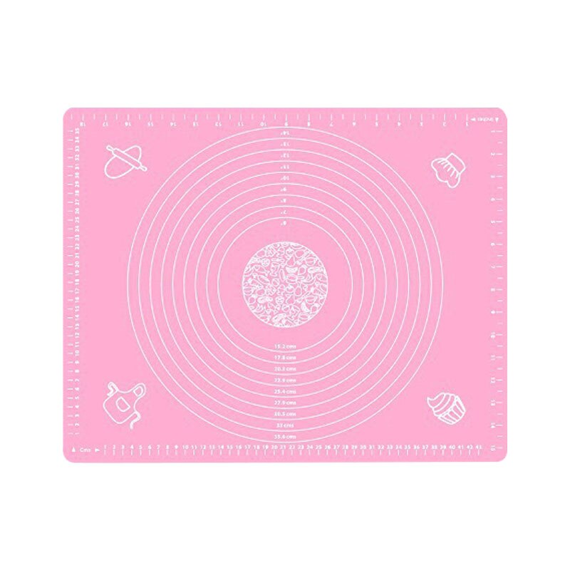 64X45Cm Non-stick Siliconen Gebak Mat Keuken Gadget Extra Grote Bakken Mat Oven Liner Fondant Bakken levert Tafel Ze: Pink 64x45cm