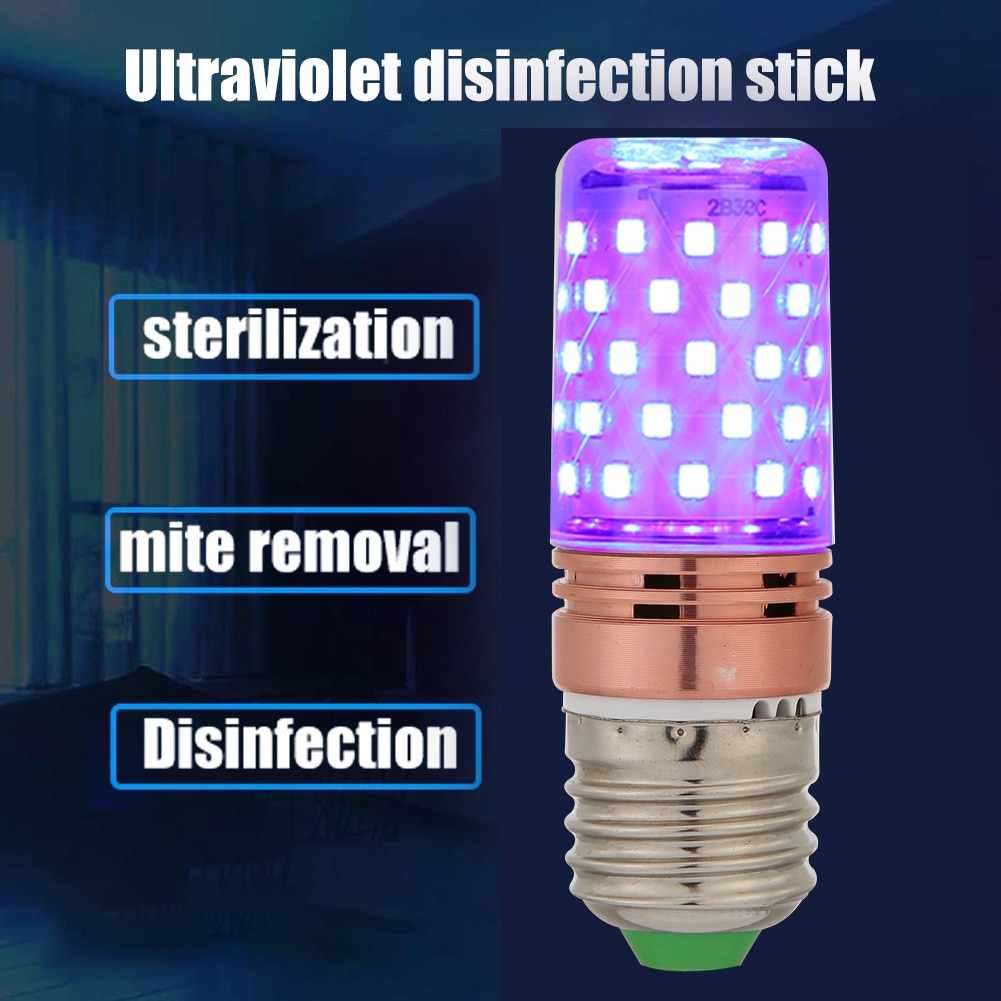 E27 60 Led Uvc Kiemdodende Corn Lamp Uv Sterilisator Gloeilamp Doden Dust Bacteriën Ultraviolet Desinfectie Sterilisatie Lamp