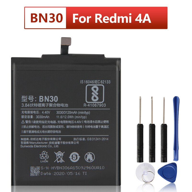 Replacement Battery BN30 BN42 BN40 BM47 For Xiaomi Redmi 4A Redmi 4 Pro Redmi 3 3S 3X 4X Redmi 3 Pro Battery