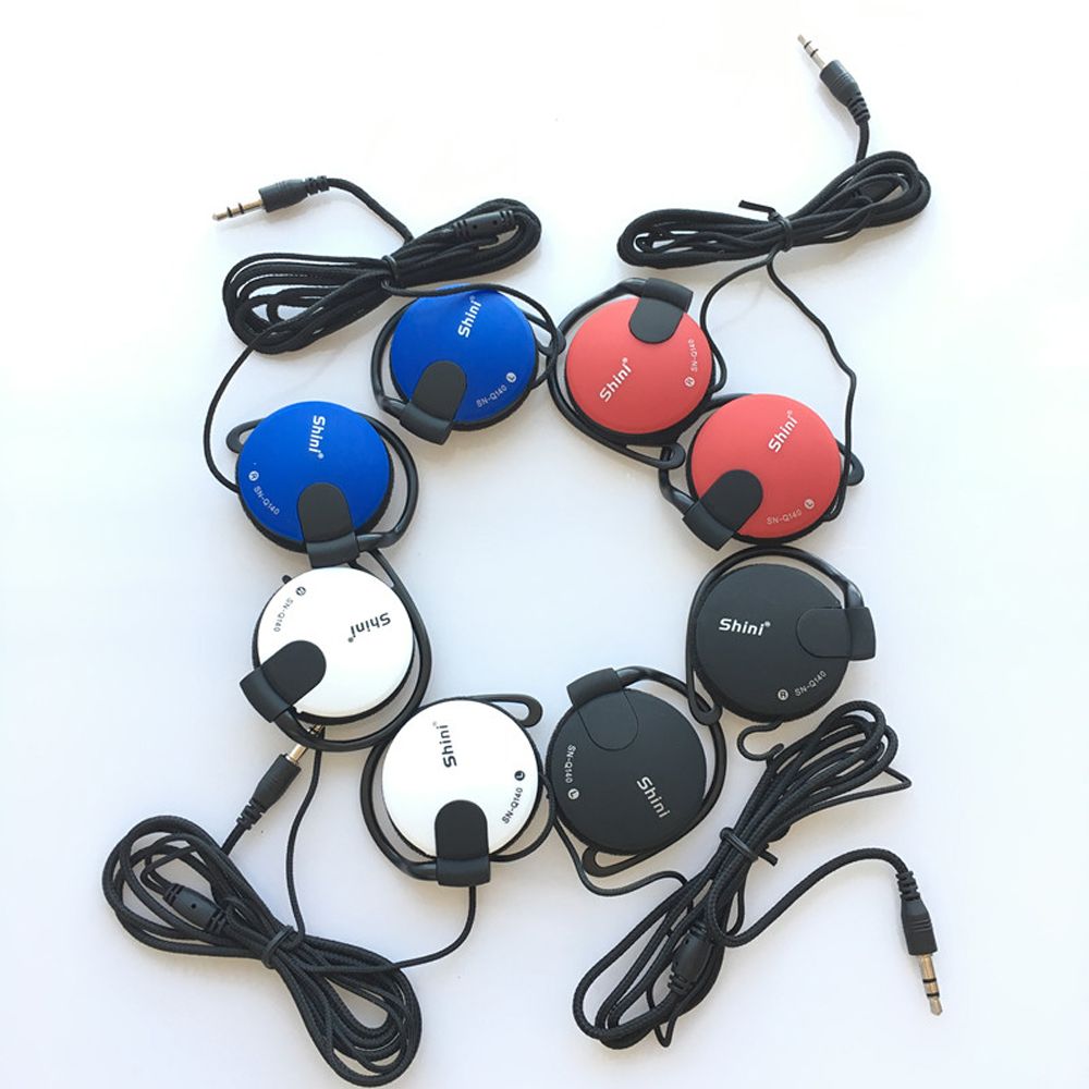 Bass estéreo esporte com fio fone de ouvido gancho fone de ouvido fone de ouvido