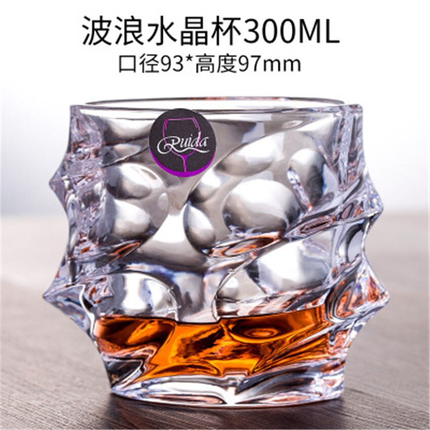 Luxury Crystal Whiskey Glass Whiskey Cup Bar Beer Water and Party Hotel Wedding Glasses Household Drinkware