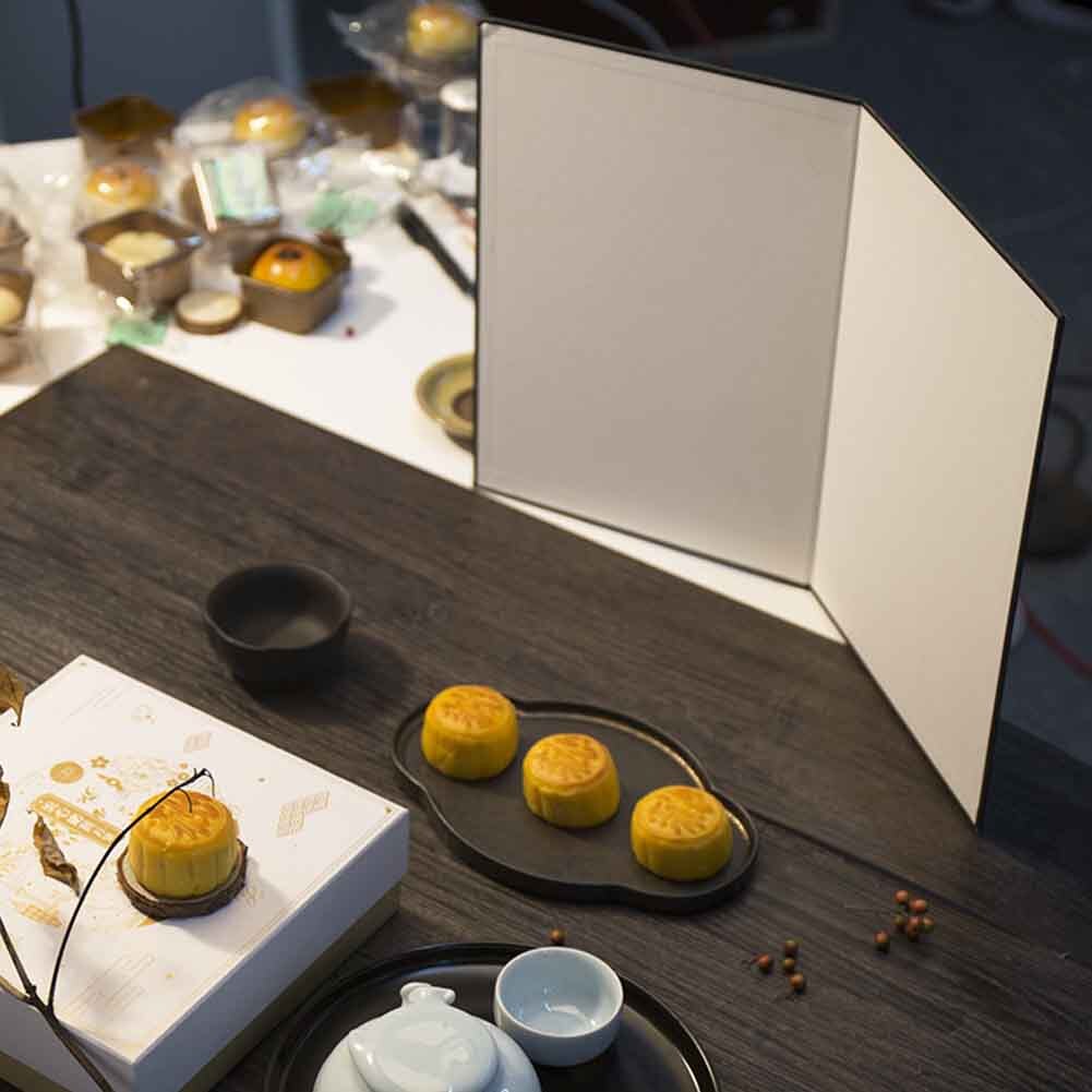 3 In1 Paper Foldable Cardboard Light Reflector For Photography Small Props Portable Tabletop Food White Black Silver Absorber