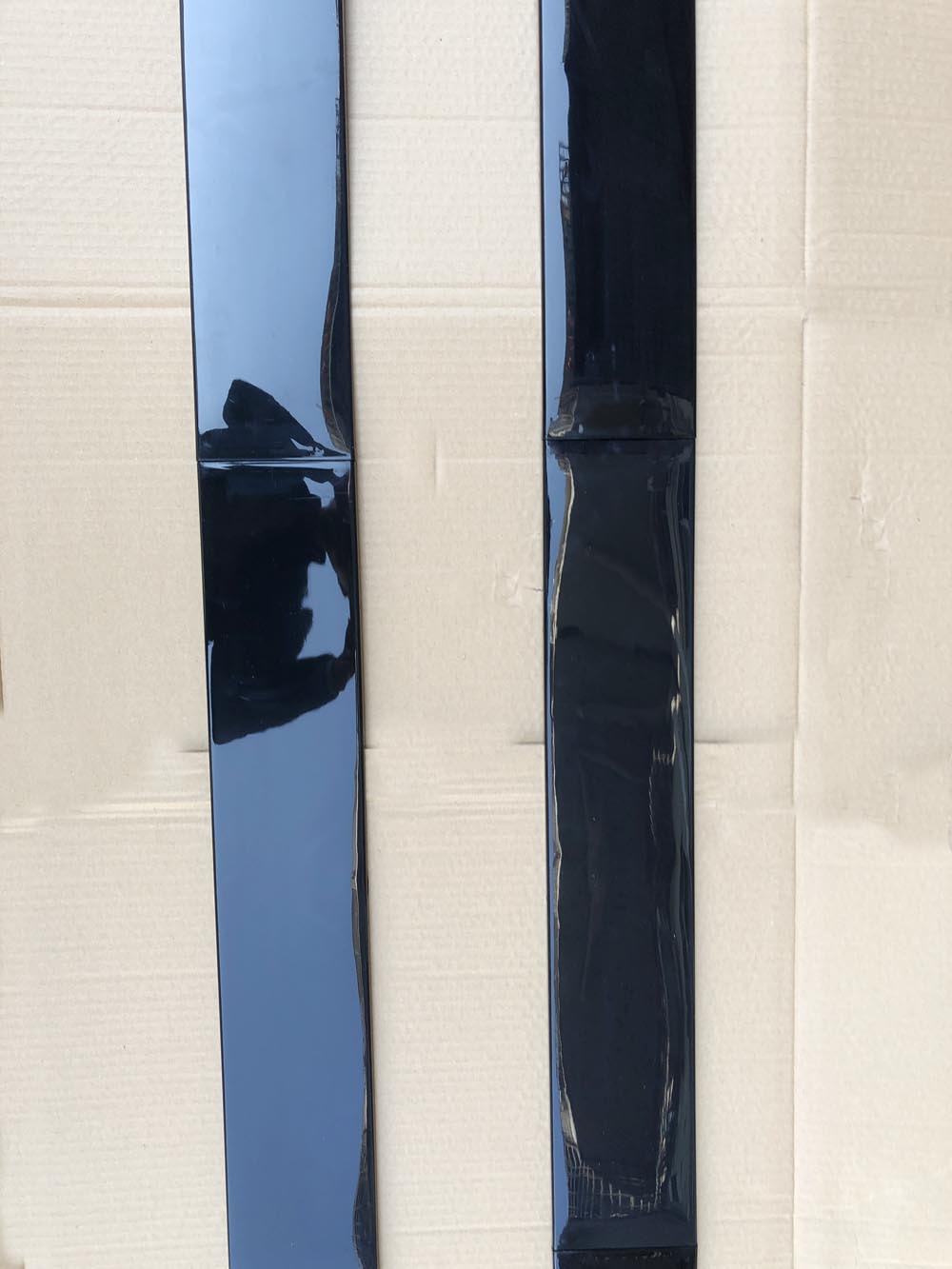 Universal Black Side Skirt Body Splitters Kit Rocker Panel Extension 2M/78.7''