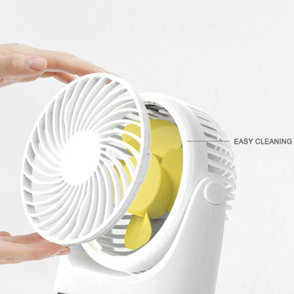 Mini USB Portable Cooling Fan Summer Silent Rotary Home Office Desk Air Cooler
