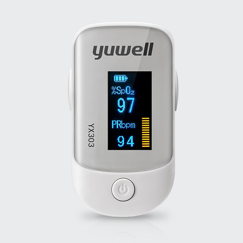 Yuwell Portable Fingertip Pulse Oximeter Meter LED Display Direction 4 Pulse Oximeter Blood Monitor Color Oxygen SPO2 YX303