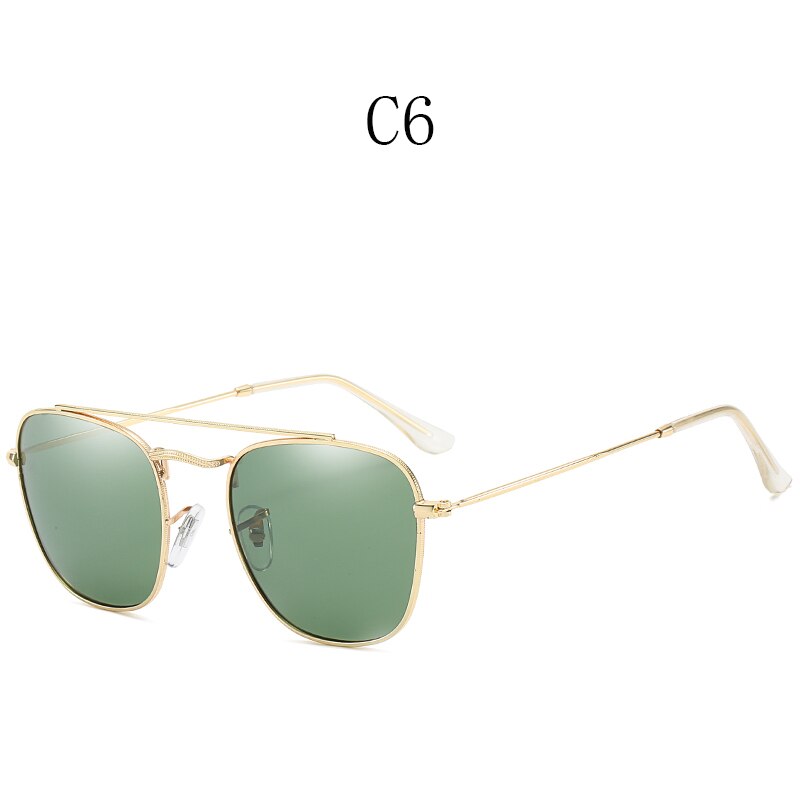 Polaroid lunettes de soleil unisexe carré Vintage pêche lunettes de soleil lunettes de soleil polarisées lunettes de soleil rétro pour femmes hommes UV400: 11-SHL3557-C6