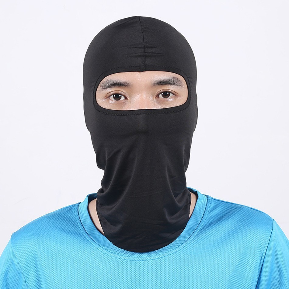 Máscara facial de ciclista de Lycra a prueba de polvo para hombres y mujeres, sombrero para bicicleta, motociclismo, protector facial, cinta para la cabeza antiviento