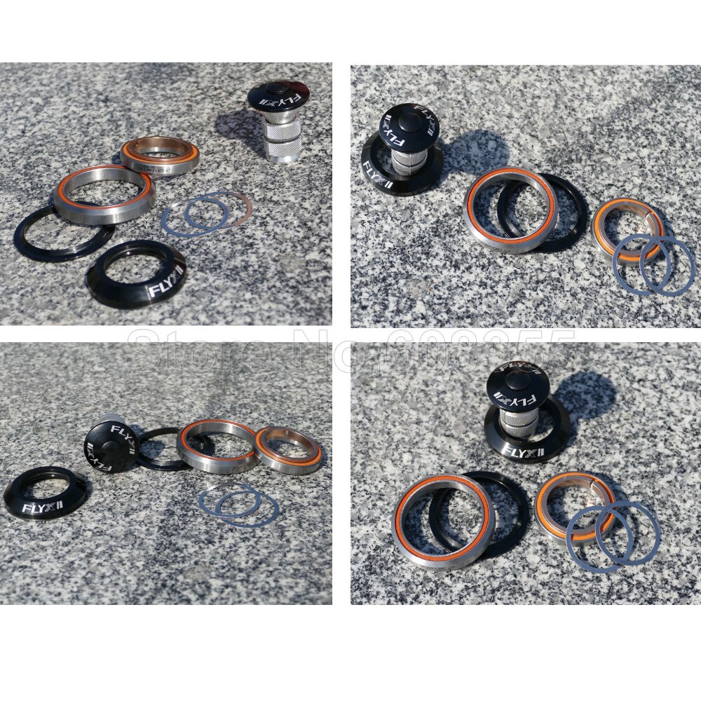 Headset 1-1/8" to 1-1/2" Tapered Integrated MTB Road Bike Steerer Tube