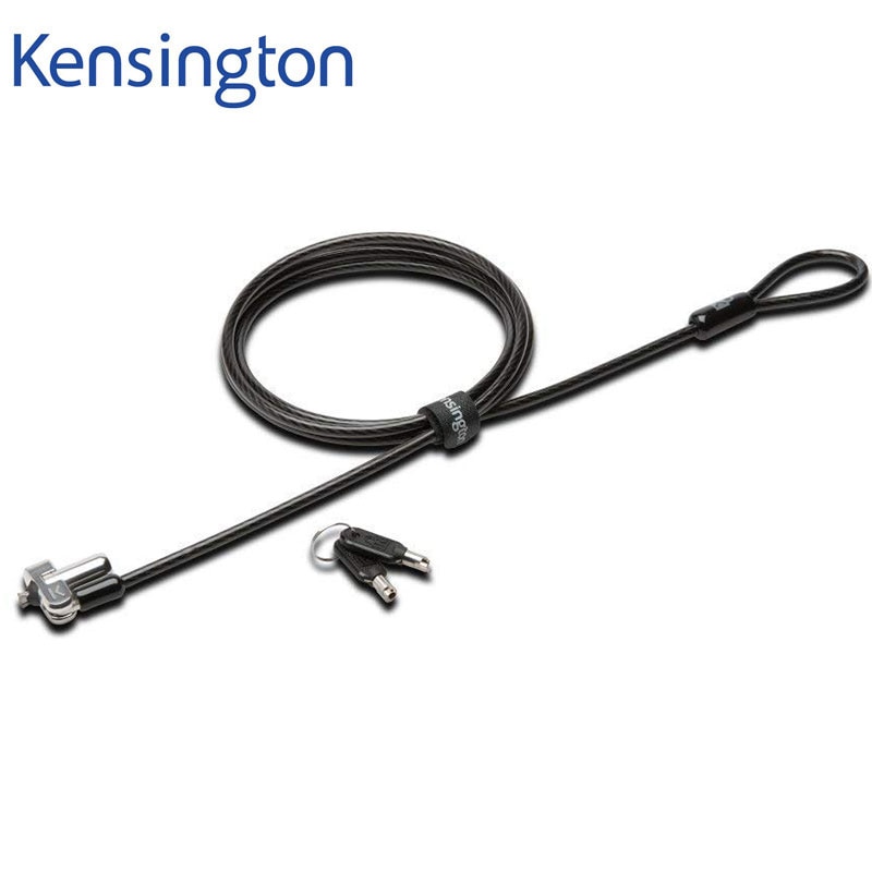 Kensington Original N17 Keyed Laptop Lock for Dell Devices Anti-Theft Security Key Laptop Lock (1.8m Steel Cable Chain) K64440WW