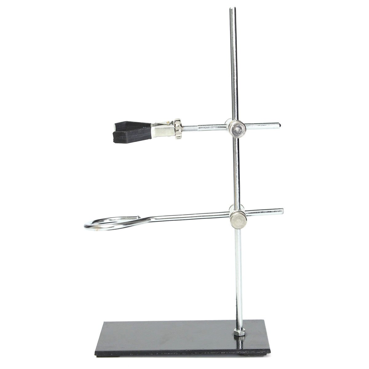 30cm High Retort Stands Support Iron Stand Clamp Flask Lab Stand Set Lab Bracket Laboratory Supports School Education Equipment