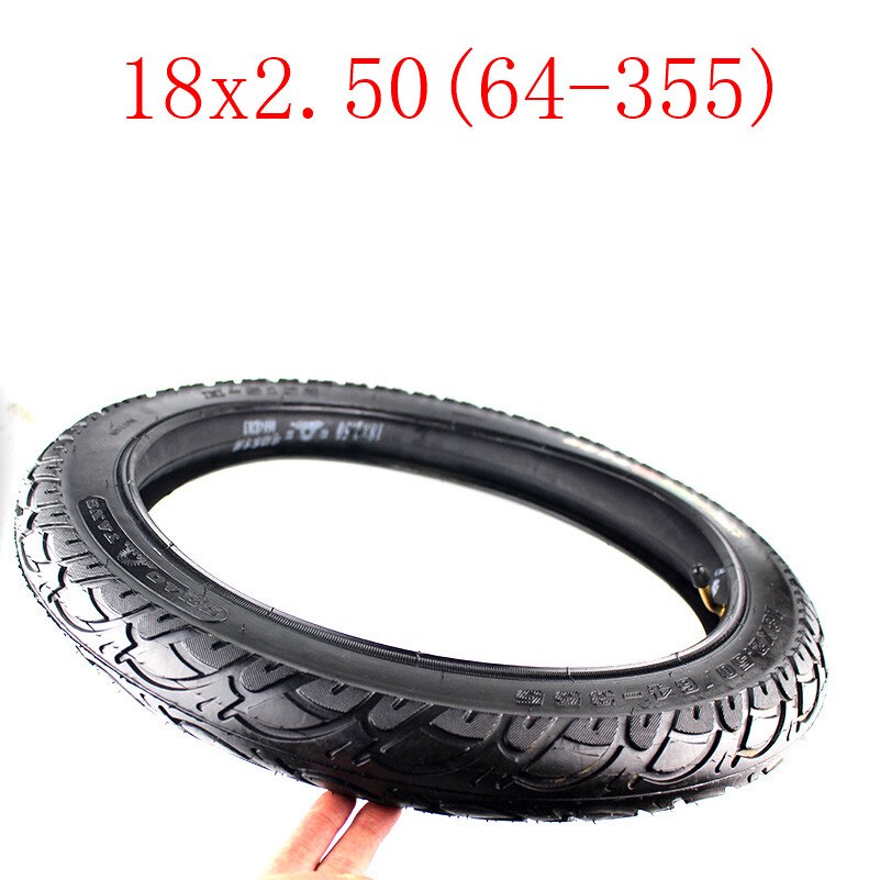 Newest 18x2.50(64-355) Tire Inner Tube 18 Inch Electric Bicycle Tire Fits Electric Motorcycle Battery Tricycle 18*2.5 Tube Tyre