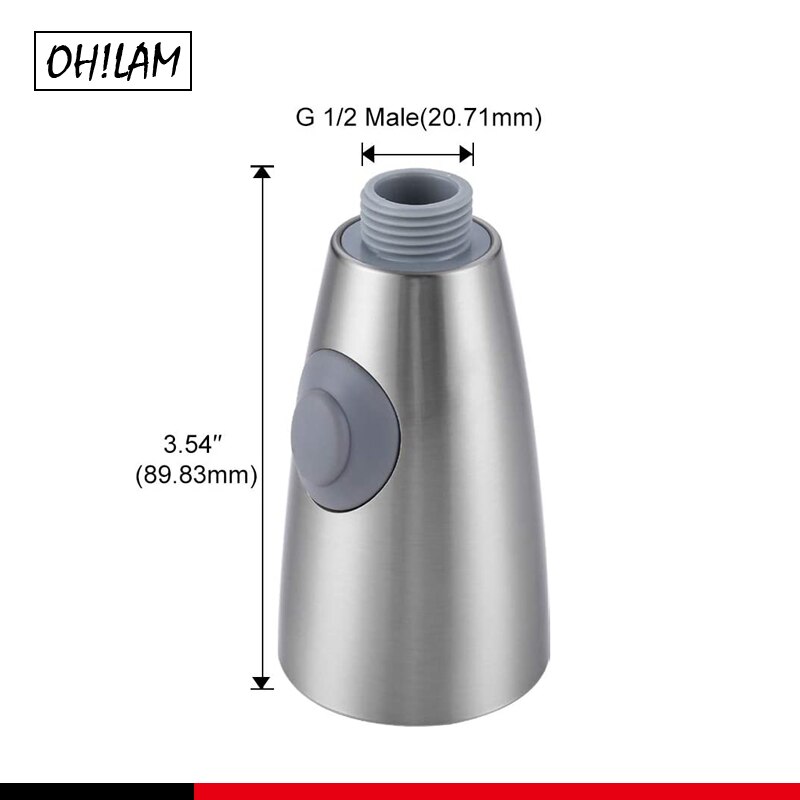 ciągnąć w dół kran głowica robić spryskiwacza zlewozmywak kuchenny zamienna dysza część kran głowica kran kuchenny opryskiwacz wylewka matowy nikiel