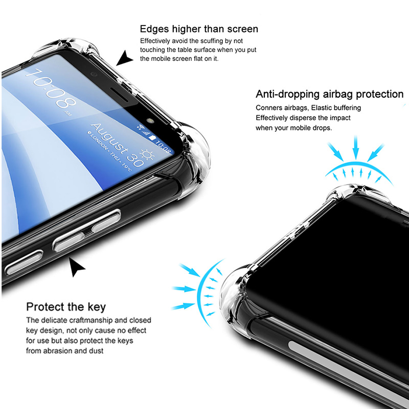 Étui de Protection tampon de Airbags pour Xiaomi Black Shark BlackShark 5 Pro 3 3S 2 4 4S Pro Helo 1 RS, coque arrière antichoc en TPU souple