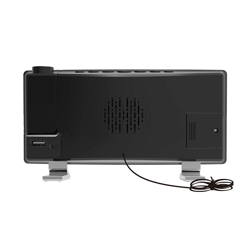 Mult-Stil Projektion Wecker Digital Decke Display 180 Grad Projektor Dimmer Radio Batterie Backup Wand Zeit Projektion