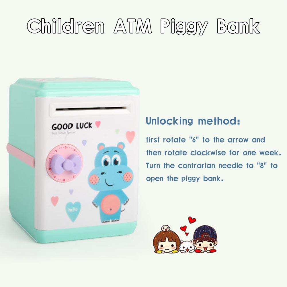 Innovative ATM Piggy Bank Intelligent Automatic Opening Password Vouchers Exotic Children's Toys Child Piggy Bank