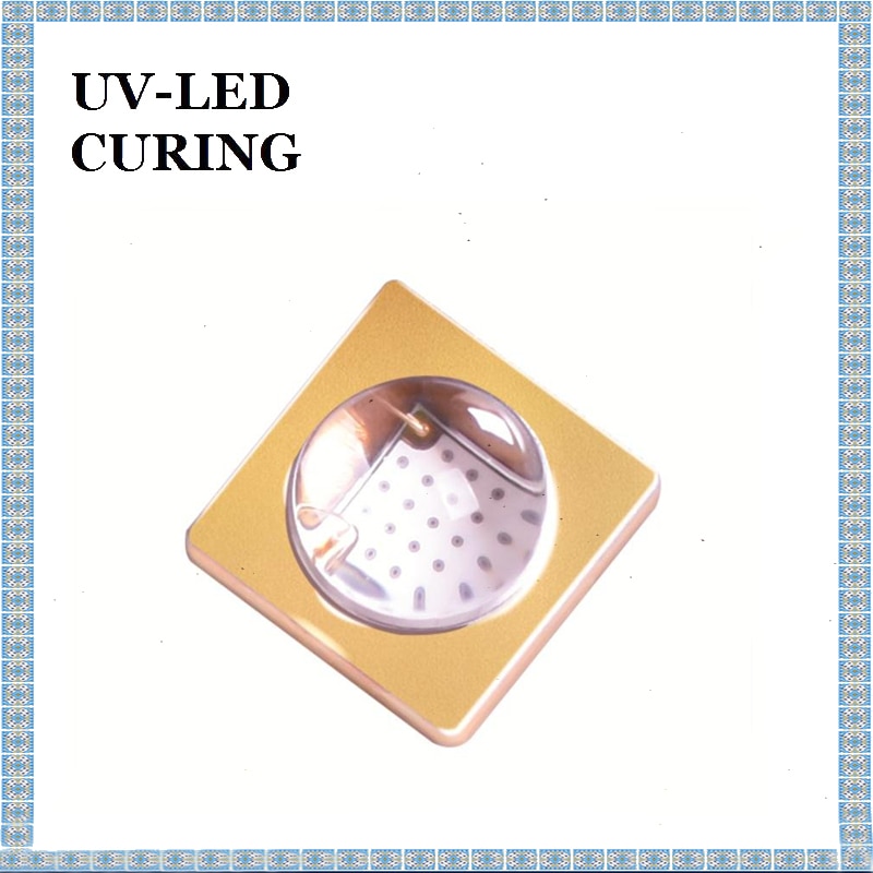 3w uv led lampe 60 graders kvartsglas linse 45 graders glas linse 365nm 395nm 405nm