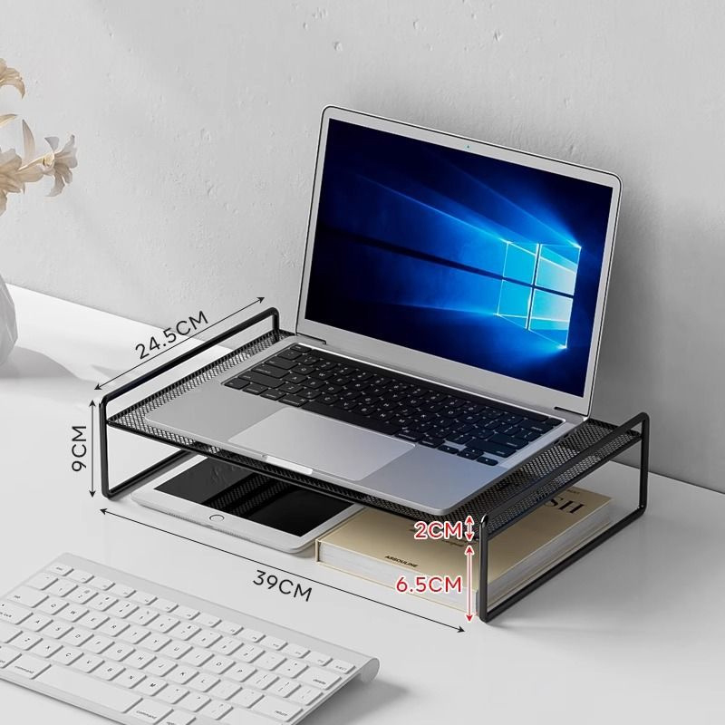 Computer Monitor Riser Halter Laptop Kühlung PC Bildschirm Stehen Halterung Desktop Lagerung Organizer Für Drucker Tastatur Maus: Orange