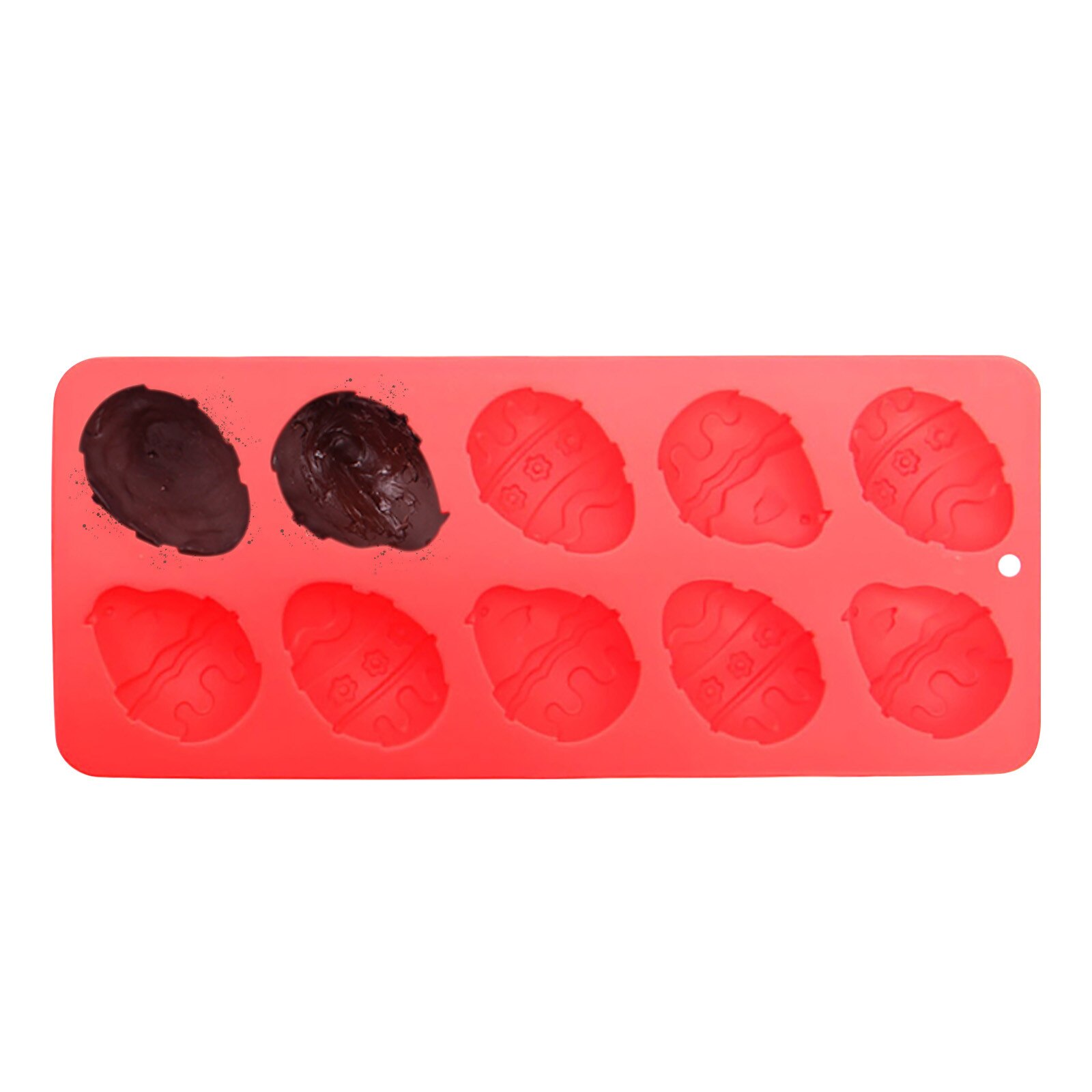 Moldes de silicona para repostería, molde de 10 cavidades para manualidades, para Chocolate, magdalenas, pasteles, muffins, molde de hornear cocina, herramienta para hornear