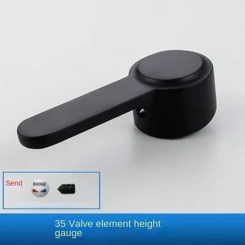 Black Faucet Switch Handle Mixing Valve Spool Handle Basin Kitchen Shower and Cold Faucet Repair Accessories: black