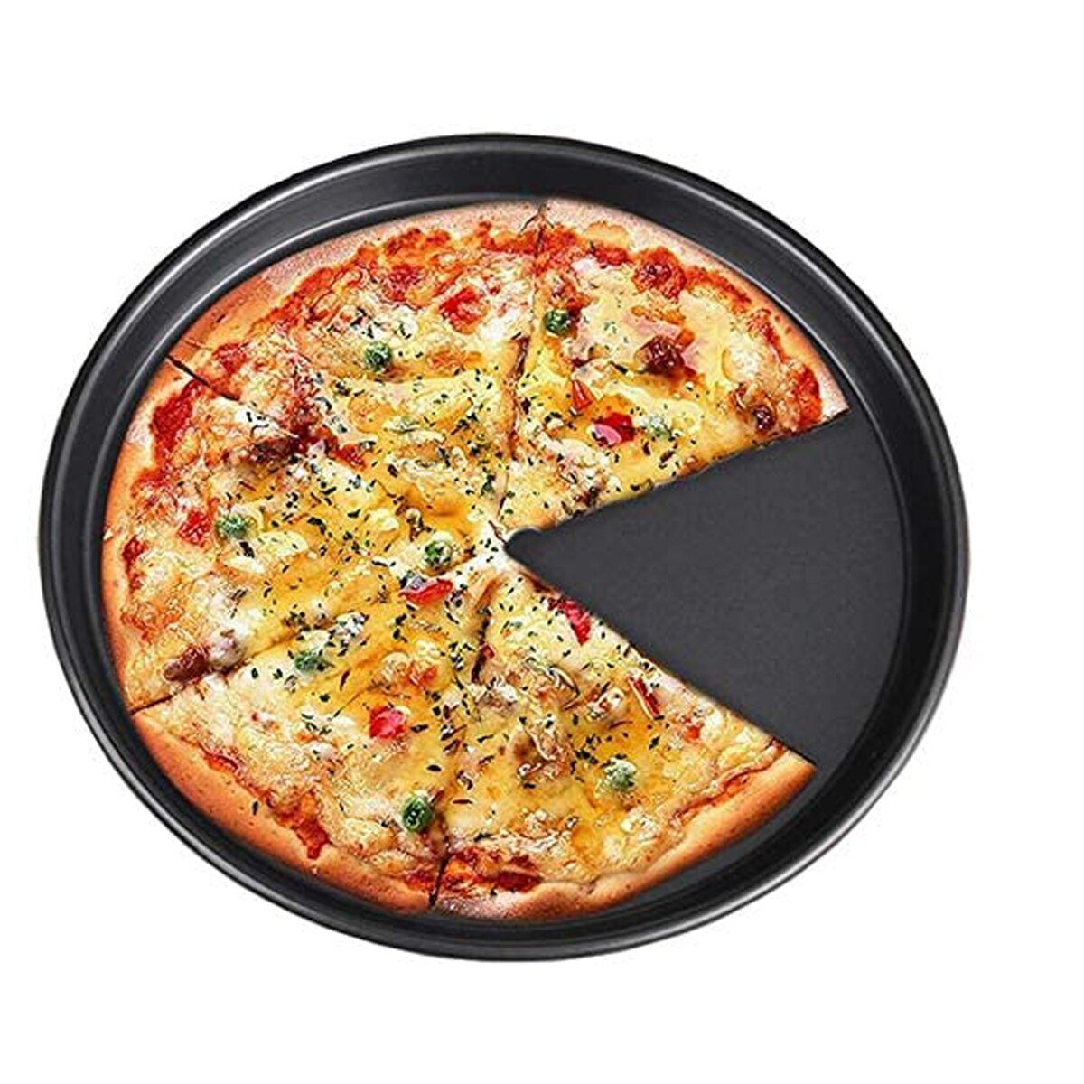 Pizza Pan 6 Inch/ 8 Inch/ 9 Inch Carbon Staal Pizza Mold Non-stick Ronde Bakplaat oven Vaatwasser Pizza Gereedschap