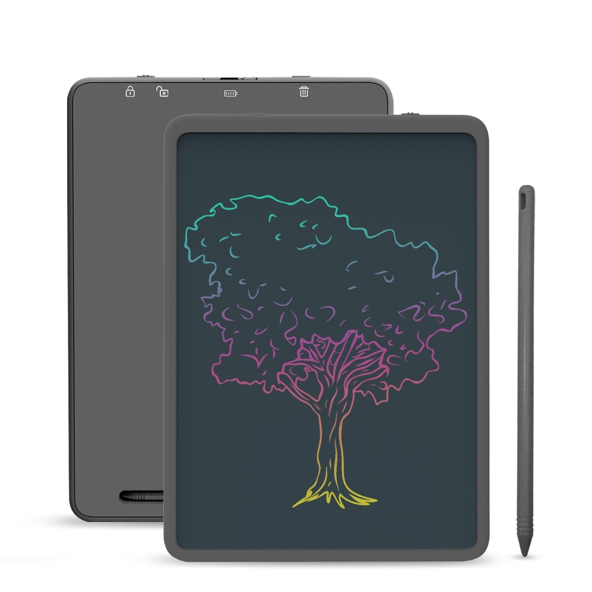 Enotepad LCD Writing Tablet - 11 Inch Screen - Multi-Color Handwriting - Digital Note Pad with Stylus: EP0211C-Black