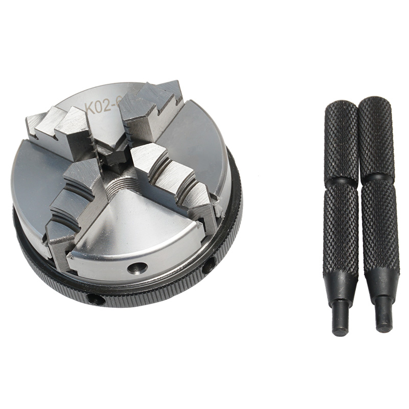 Mandrin de tour manuel, Mini mandrin à 3 mâchoires, serrage auto-centrant, en acier trempé, 14x1, k02-50mm k02-63mm K01-50mm k01-63mm
