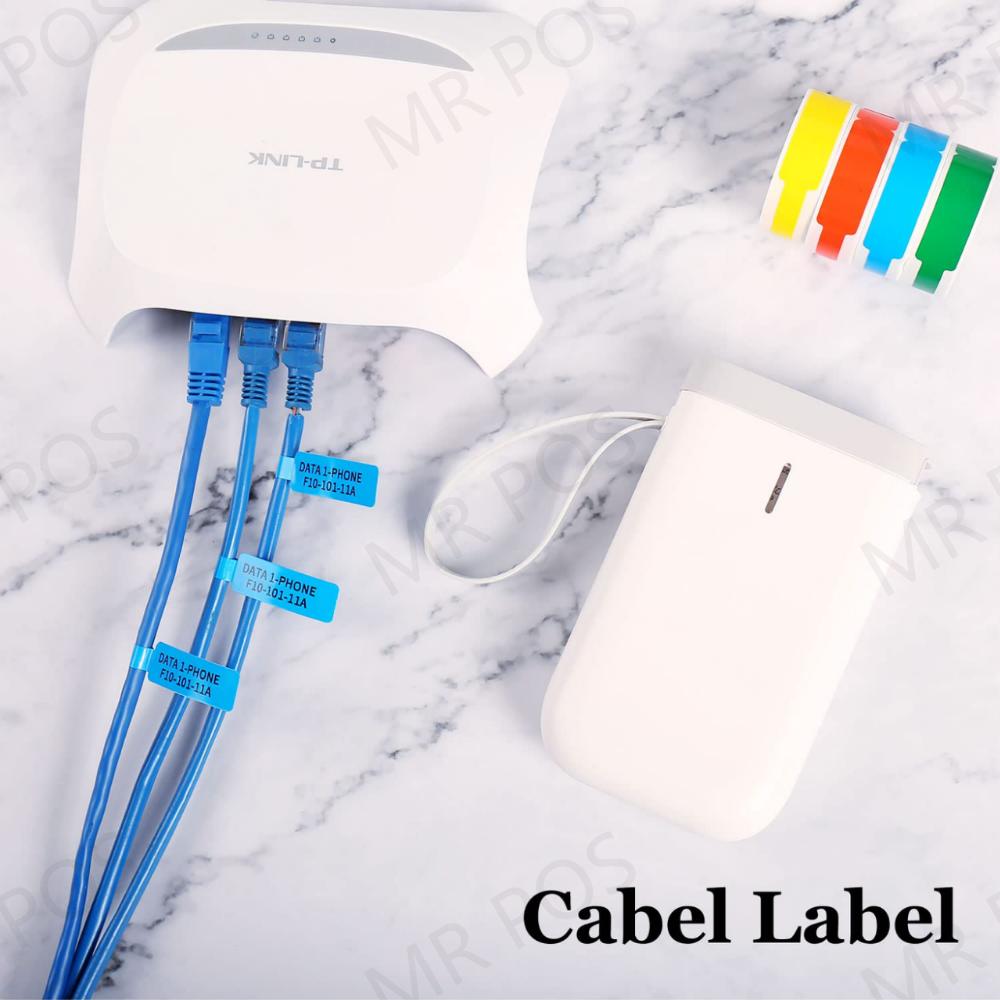 NIIMBOT D11 D110 Labeling Machine Sticker Cable Label Flag Pigtail Network Cable Paper Thermal Printer Ribbon Flexible Tapes
