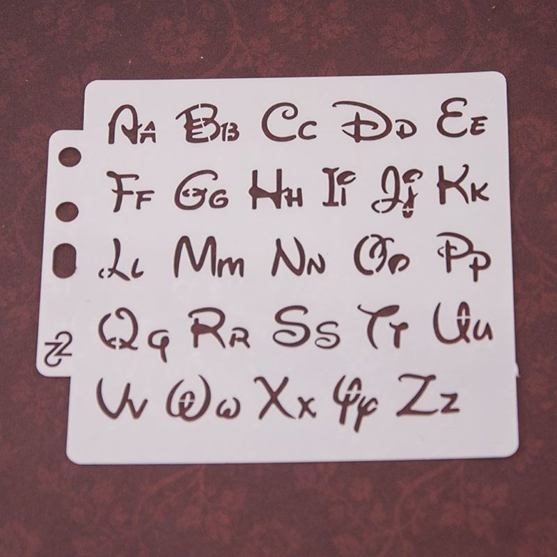 Alfabet Brief Stencils Template Schilderen Scrapbooking Embossing Stempelen Album Card Diy
