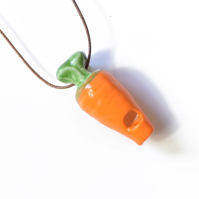 radijs fluitje ketting, schattige kleine verfrissende kinderen speelgoed Keramische Hanger fluitje