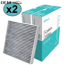 2x Car Pollen Cabin Air Filter Includes Activated Carbon 80292-SEC-A01 For Accord Civic Crosstour CR-V CRV Legend Pilot