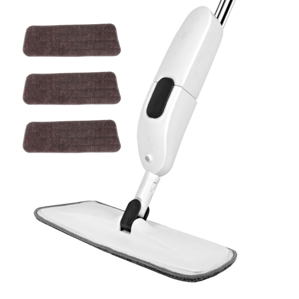 Spray Mop Clean Mop Windows Wooden Floor Ceramic Tile Automatic Home Kitchen Bathroom Cleaning Tools Household: 1Mop  3 Mop cloth