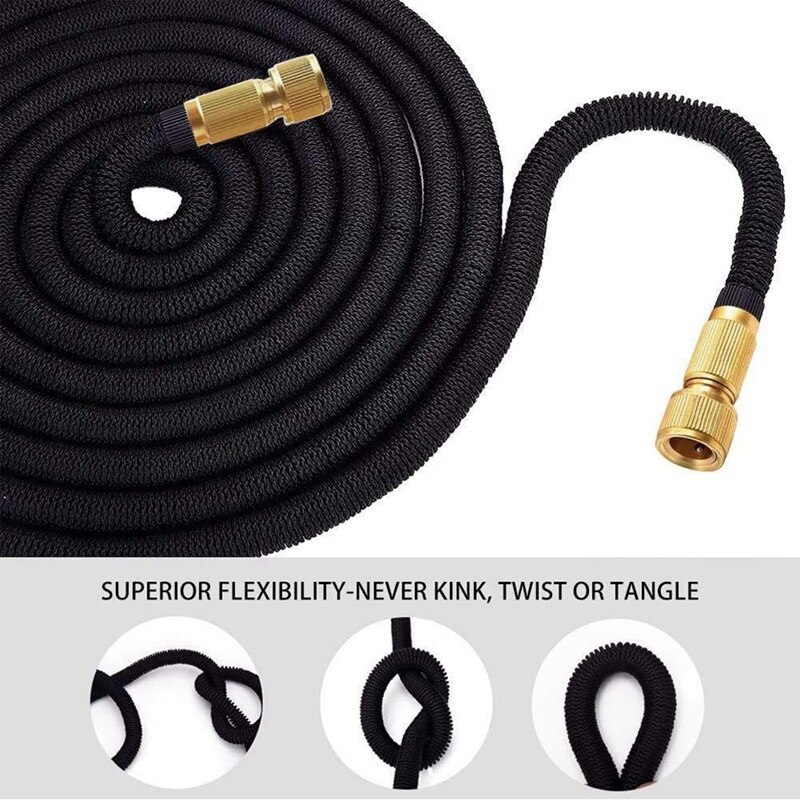 2x 75Ft /50Ft Garden Hose Water Expandable Watering Hose High Pressure Car Wash Flexible Garden Hose Pipe