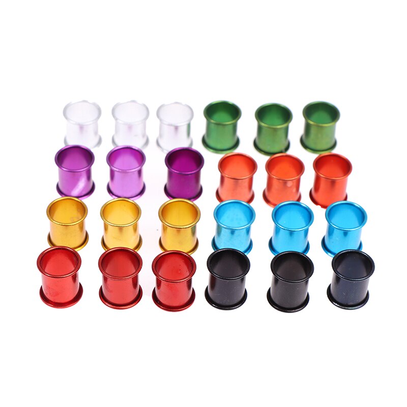 100 pcs Pigeon Foot Ring Inner diameter 8mm Length 10mm Aluminum Foot tag ring
