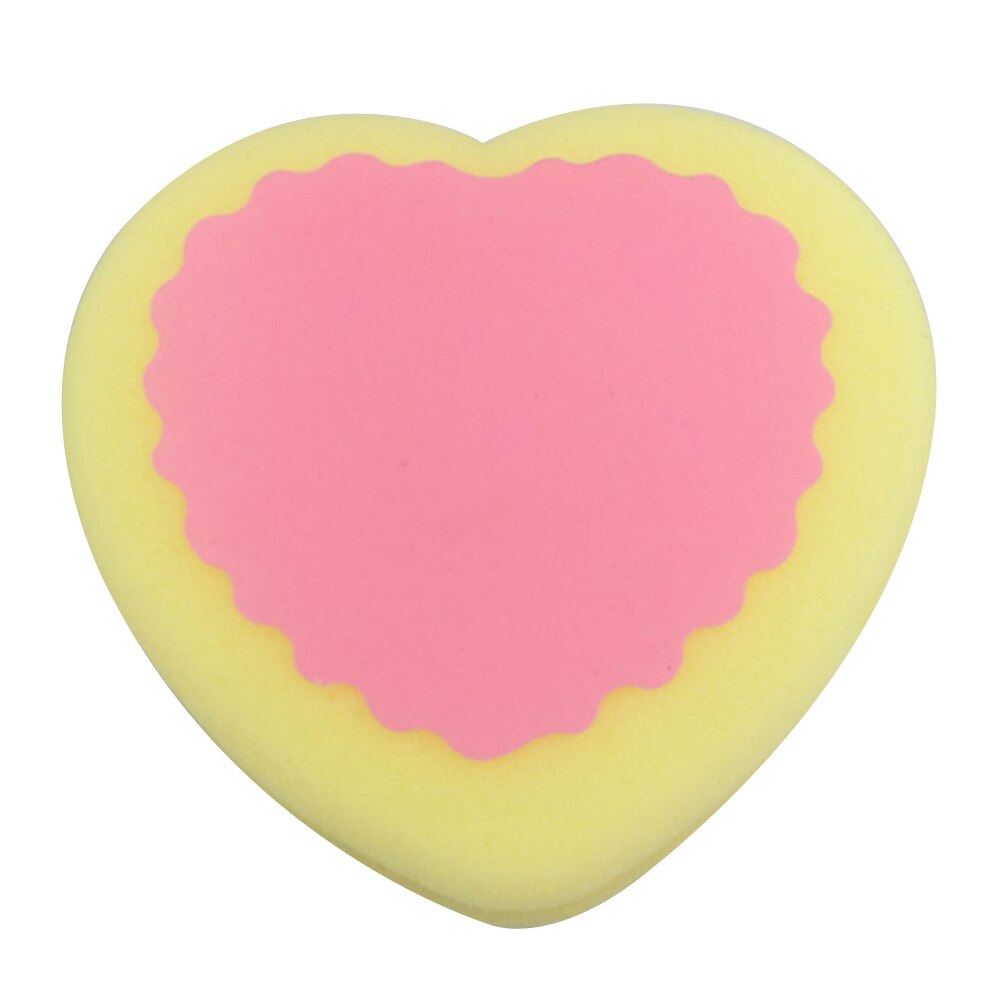 Éponge magique d'épilation sans douleur, 3 formes, unisexe, douce, en forme de cœur, ronde, goutte d'eau, professionnelle: Heart