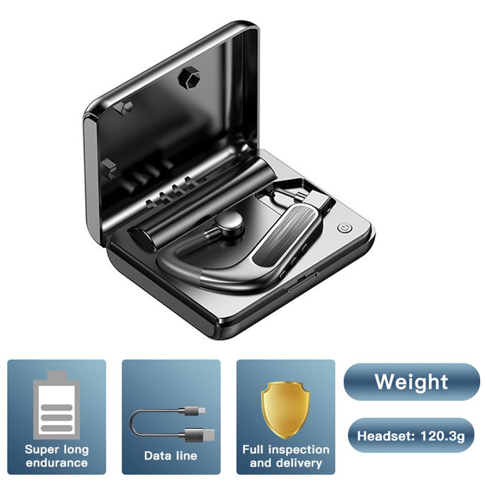 Y11 Bluetooth 5.0 In-Ear Headset Noise Reduction Stereo Earphones with Mic for iPhone for Android IOS Car Handsfree Call Earbuds: Black with Case