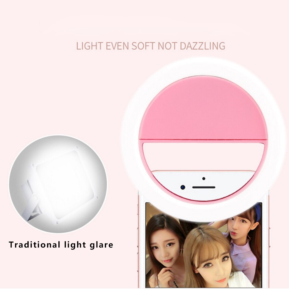 XUNATA USB LED Selfie Ring Licht Draagbare Telefoon Fotografie Ring Licht Enhancing voor Smartphone Selfie Enhancing Vullen Lichten