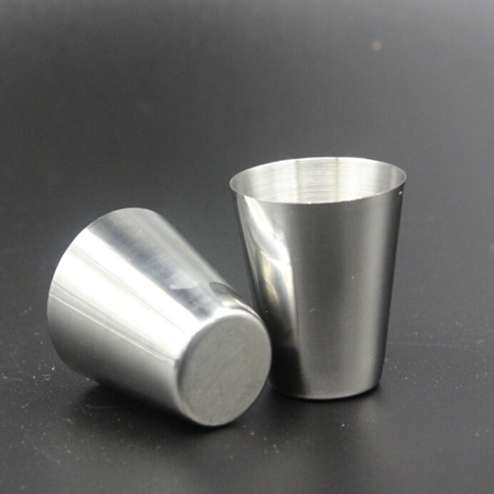 5 Pcs/Set Outdoor Portable Stainless Steel Hip Flask Cup Hip Flask Special Glasses Flagon Wine Glass Cup Wijnglas