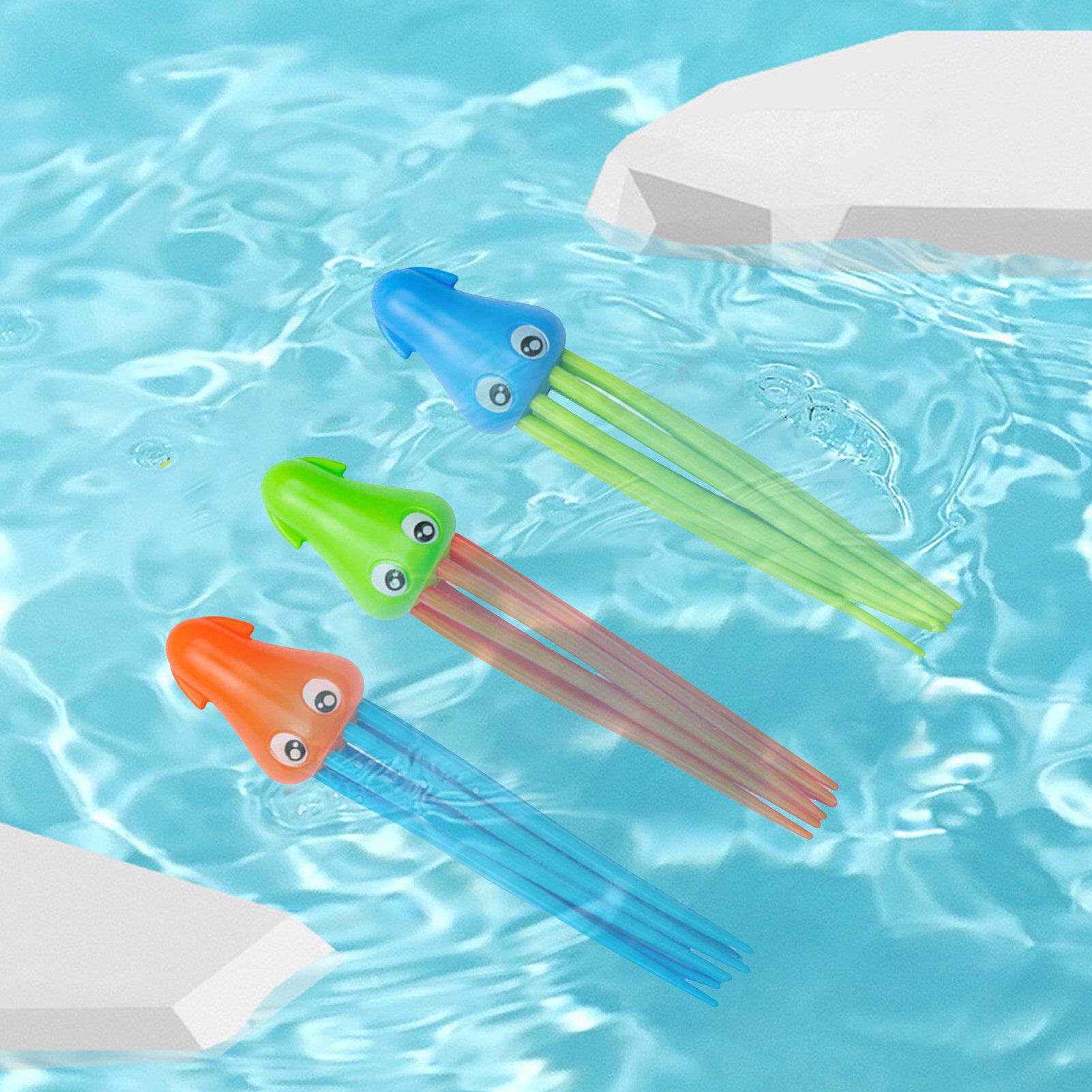 spielzeug für schwimmbad 3Stck freundlicher Schwimmen Krake Schwimmbad Tauc... – Grandado