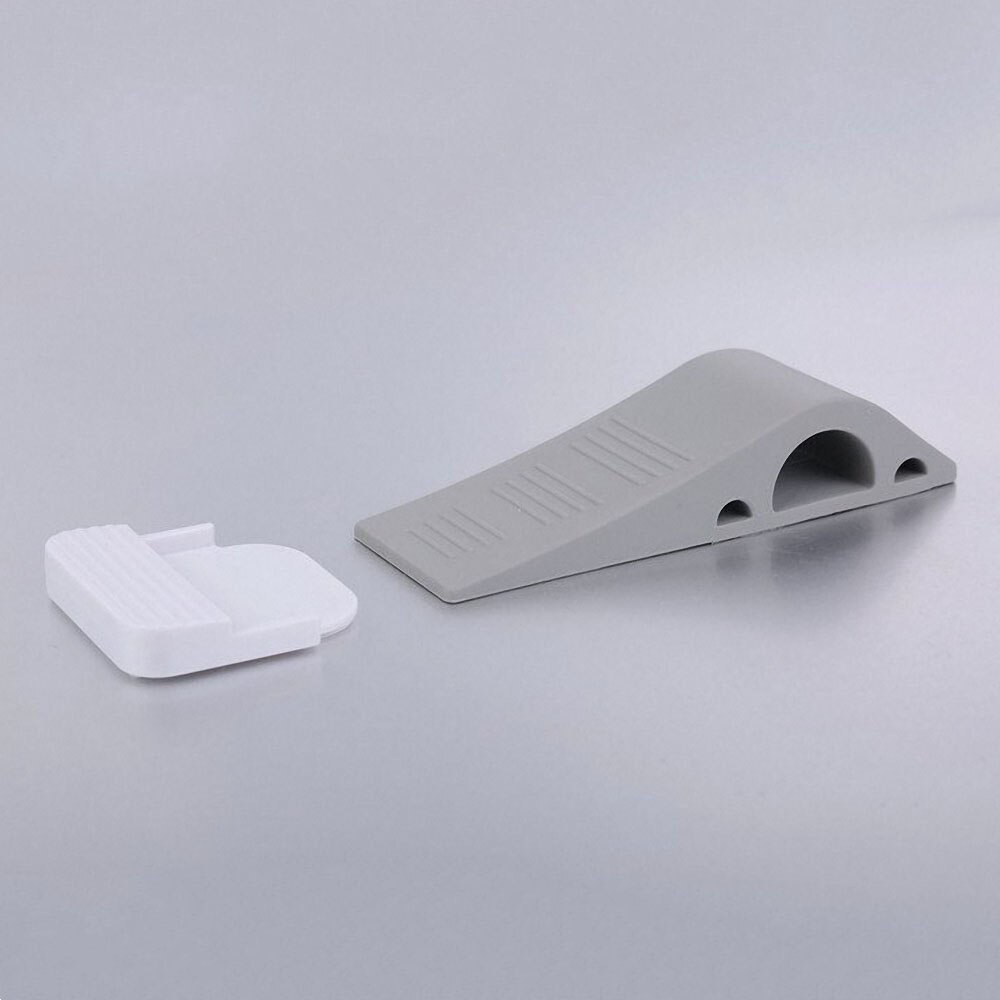 Sømfri sikkerhedsgummi dørstopper kile sikkerhedsdørstopper anti-bump dørholder gearport modstand dørstop hardware: 04