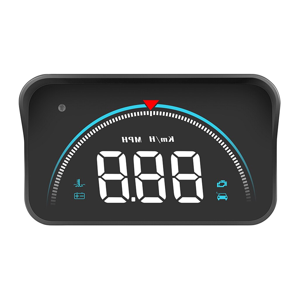 Proyector de parabrisas de advertencia de exceso de velocidad, pantalla Hud de estilo de coche, KM/H MPH