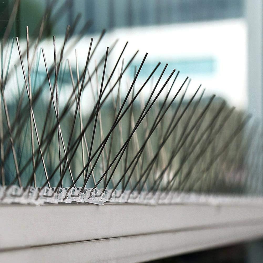 STAINLESS STEEL BIRD SPIKES - Durable Pigeon Repellent - Great Deterrent for Birds, Crows And Woodpeckers 4