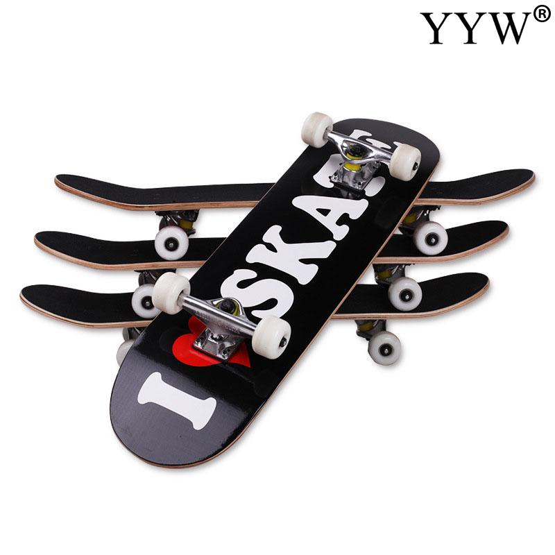 80x20cm Double Kicktail ABEC-7 99A PU Cruiser Rocker Maple 4 Wheel Teenager Adult Sidewalk Skating Street Skate Board Skateboard: A4