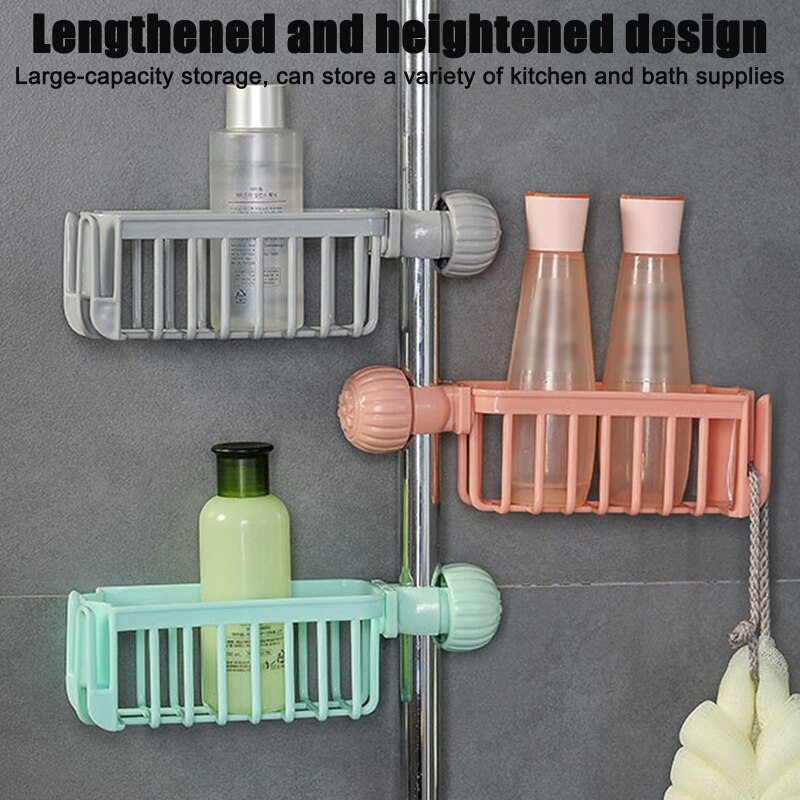 Kitchen Drain Rack Faucet Mounted Rag Shelf Sink Storage Rack Detachable