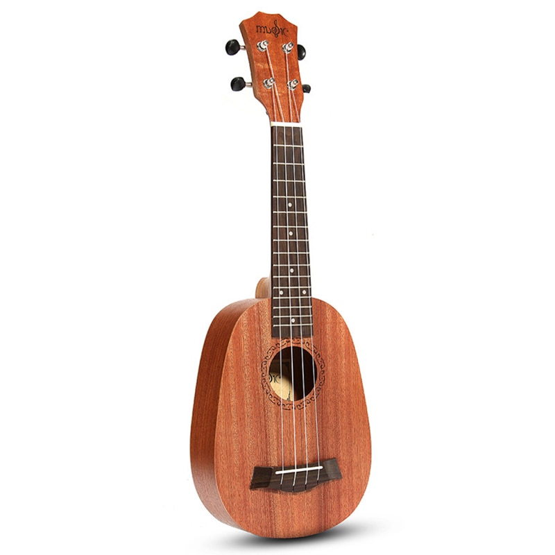 Ukulele 21inch 4 Strings Ukulele Pineapple Style Mahogany Hawaii Uke Electric Bass Guitars For Guitarra Musical Instruments