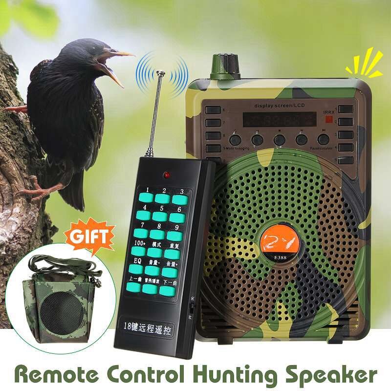 Caça chamariz chamadas de pássaro eletrônico caller camuflagem elétrica caça falante mp3 kit controle remoto