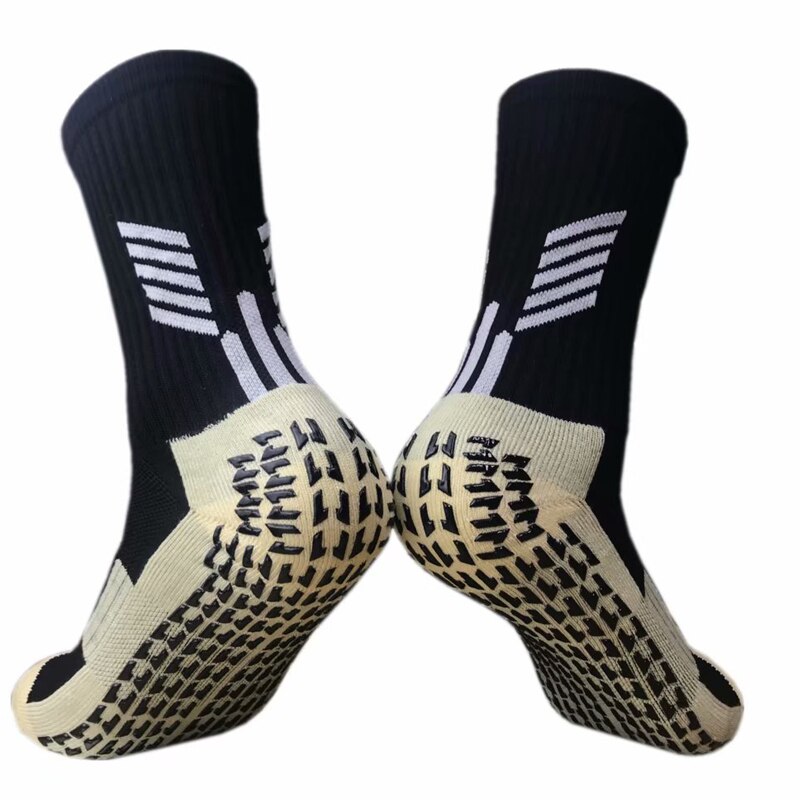 Antislip ademende katoenen crew comfort voetbalsokken basketbalsokken voor heren antislip sportsokken