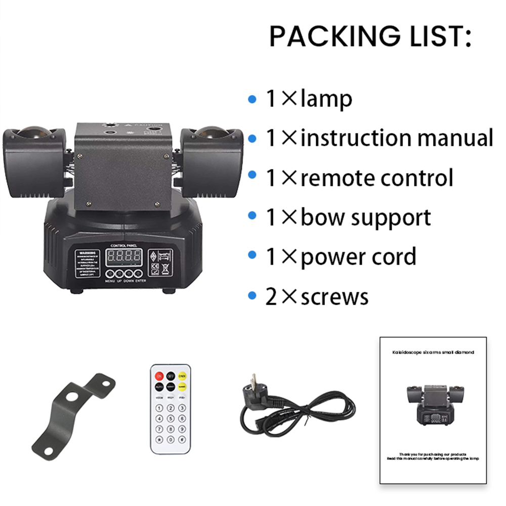 KEMAX 36W Dj Lights DMX Mini LED Moving Head Remote Control Beam Nightclub Party Light Disco Christmas Rotating Stage Effect