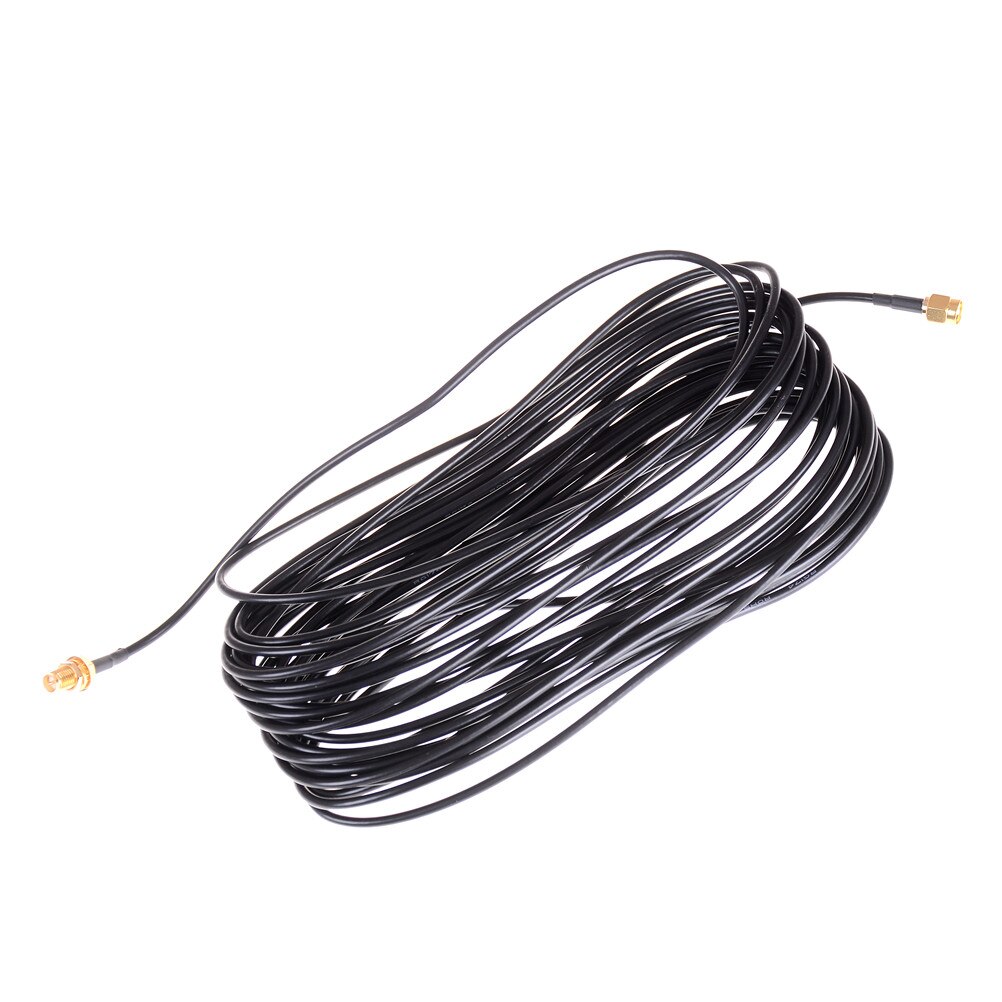 Cable De Extensión De Antena 10 Metros Negro | Meses Sin Interés